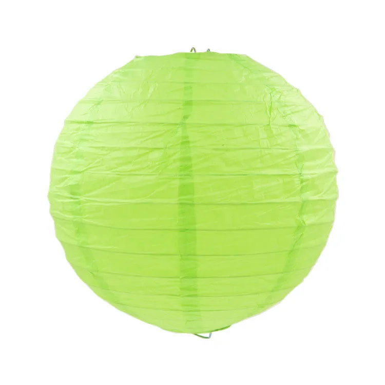 Light Green 10-15-20-25-30-35-40 см китайский бумажный фонарик Новогоднее украшение свадебные Помолвочные вечерние декоративные бумажные шары лампы для спальни - Цвет: Light Green