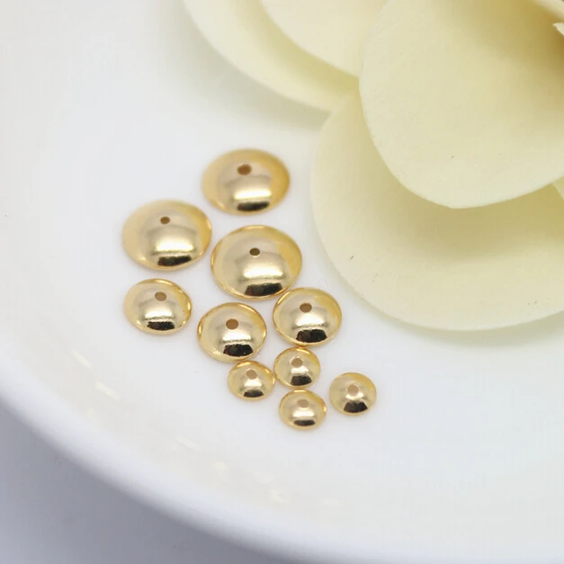 80 шт. 4 6 7 8 10 12 мм позолоченные бусины|bead caps|accessories diydiy jewerly |