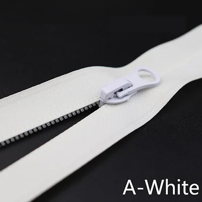 A-White Meetee 100/200 см 5# нейлон водонепроницаемый молния код нейлон молния DIY сумка для улицы куртка одежда на молнии портной швейный аксессуар ZA014 - Цвет: A-White