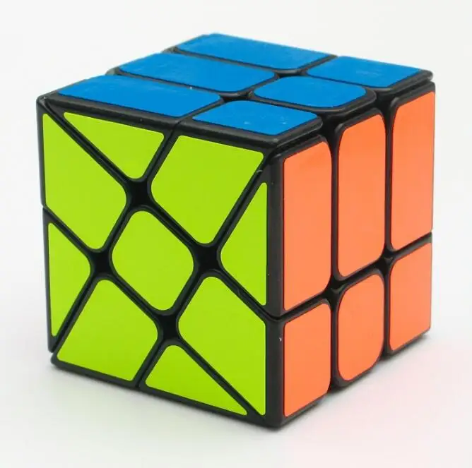 YJ колеса ветра Неравные 56 мм 3x3x3 Литые Покрытием magic cube Puzzle Кубы Укрепить Кубо