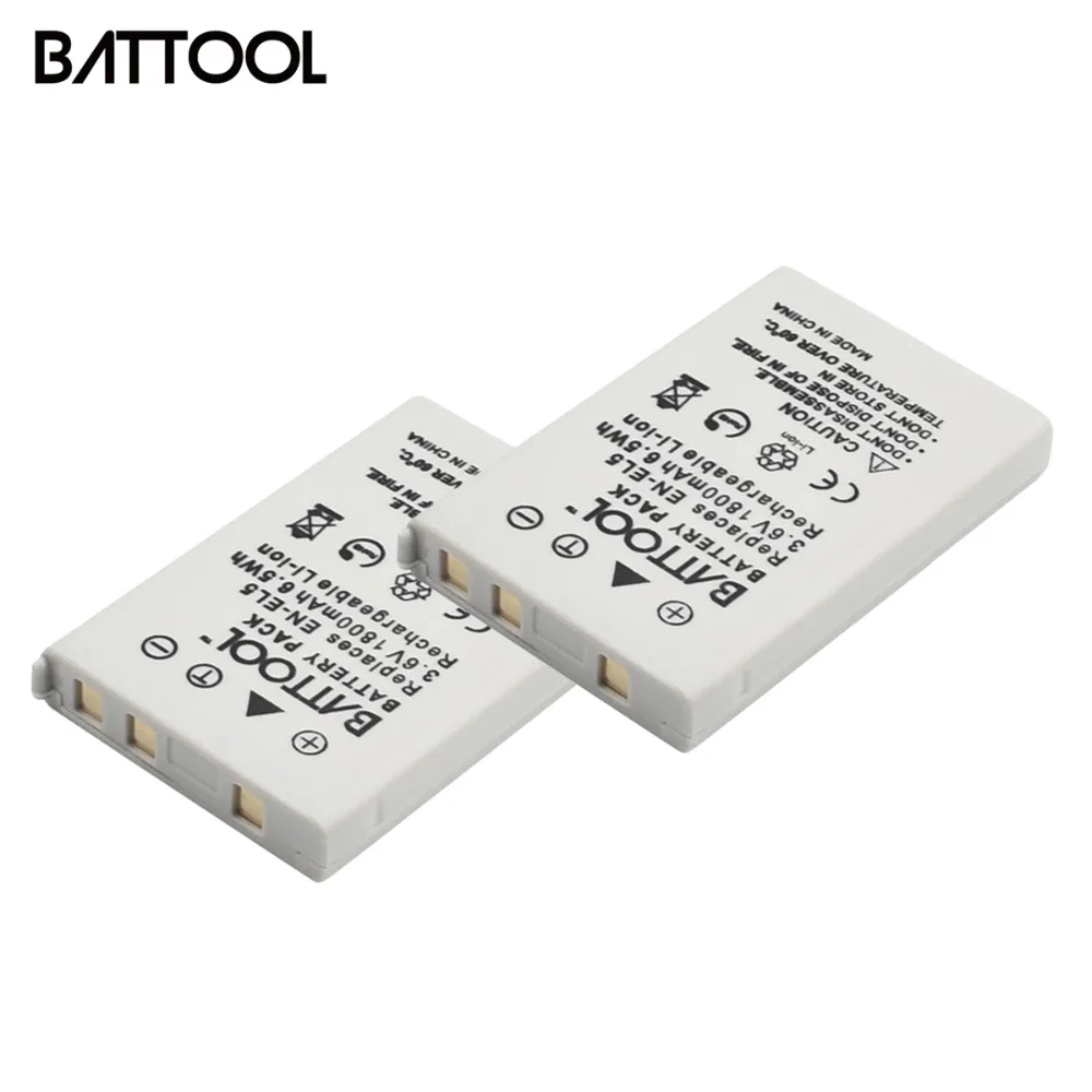 2X 3 6 В 1800 мАч EN EL5 батарея ENEL5 для Nikon Coolpix P4 P80 P90 P100 P500 P510 P520 P530 P5000 P5100 5200 7900 P60|Цифровые