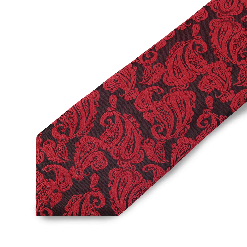 Новинка 2019 мужские галстуки 7 см высшее качество классический красный Галстук