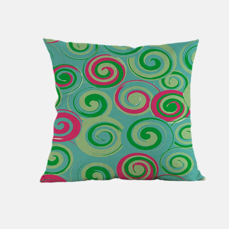 Диванные подушки в богемном стиле средиземноморском с геометрическим узором для