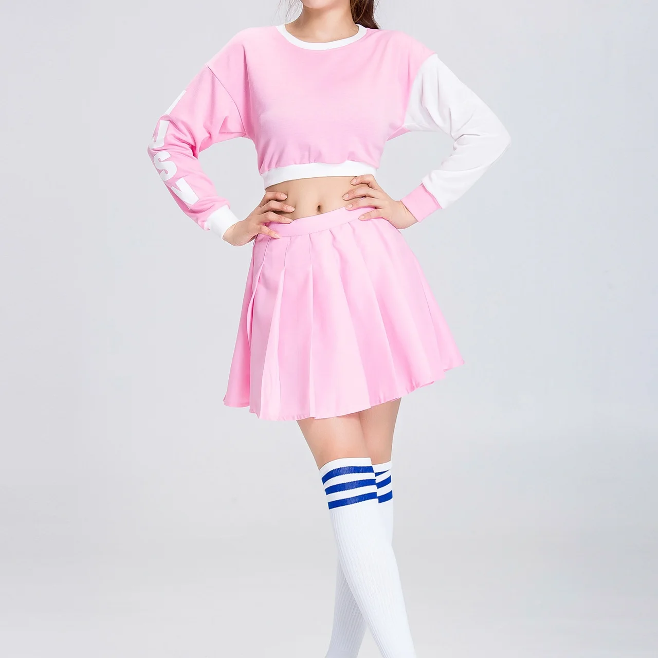 Спортивный костюм Cheerleader для девочек униформа спорта игры в бадминтон футбол