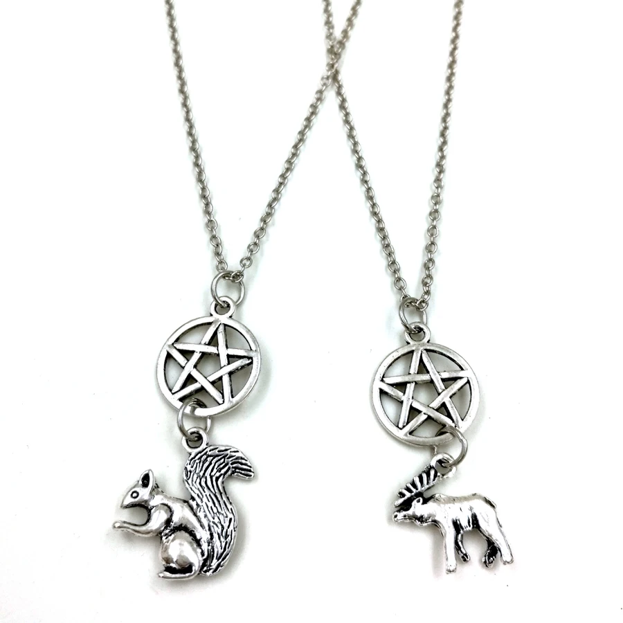 1 комплект сверхъестественное вдохновляющее ожерелье с белками кулоном и |