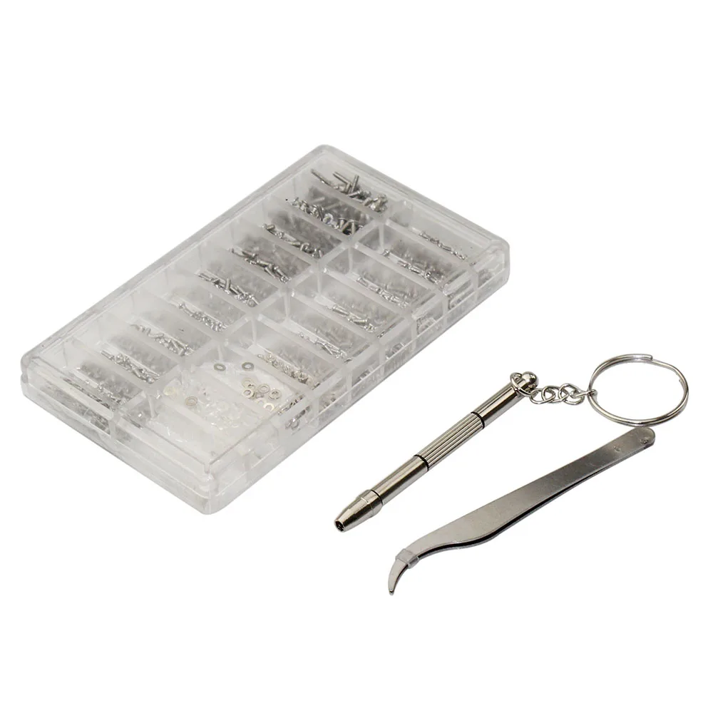 

1000 шт., микроочки из нержавеющей стали, солнцезащитные очки, часы, очки для телефона, планшета, винты, гайки, отвертки, набор инструментов для ремонта, наборы