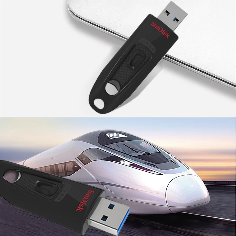 USB флеш-накопитель SanDisk 256 ГБ 128 64 32 16 3 0 100 МБ/с. мини-флешка в виде ключа для