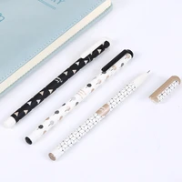 3pcs cute kawaii 0 5mm creative simple mg chenguang rollerball black ink gel ink pens writing supplies stationery children
