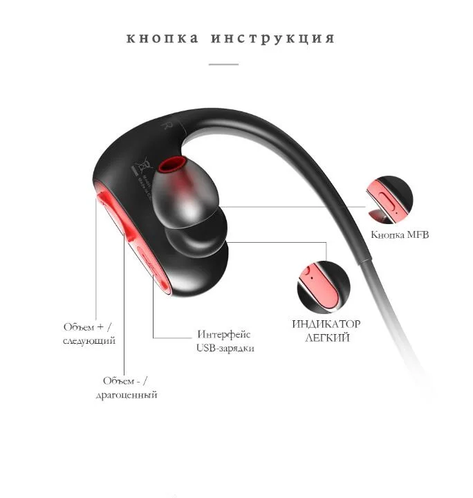 DACOM L05 с функцией подавления шума Спортивные наушники Bluetooth IPX7 профессиональный
