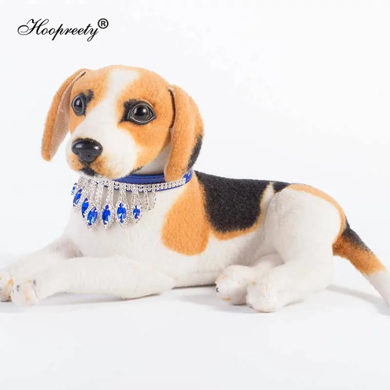 

2019 Fashion Jewelry Dog Accessories Adjustable Rhinestone Dog Collar For Small Dogs Diamond Bling Pet Supplies 20E