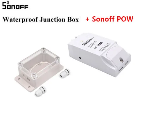 Интеллектуальный выключатель света Sonoff IP66 Водонепроницаемый распределительная коробка в виде ракушки удаленный виде сосулек, украшение на Рождество и другие в дождь и снежные дни для Sonoff Basic/RF/Dual/Pow переключатель - Комплект: Набор4