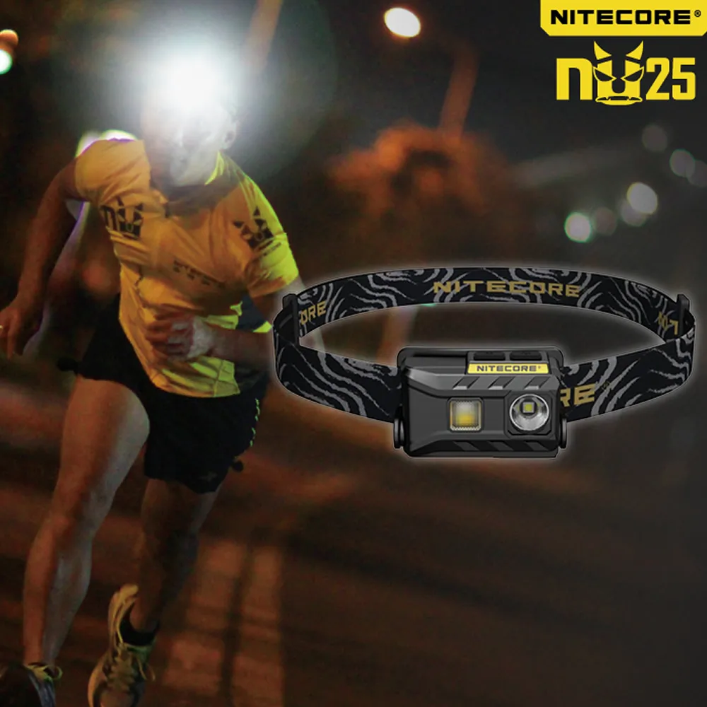 NITECORE NU25 головной светильник 3* CREE XP-G2 S3 max 360 люмен дальность луча 81 м наружный головной светильник с usb-кабелем для зарядки