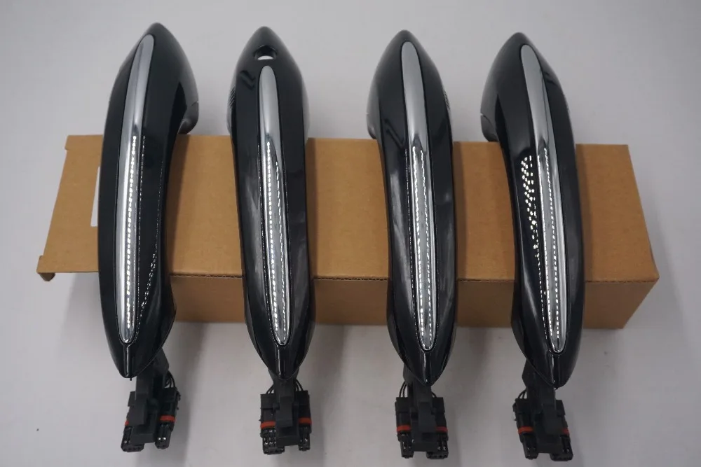 Черный цвет с комфортом доступа Дверные ручки для BMW серий 6 F12 640d 640i 650i M6 51217231931