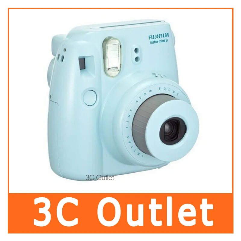 Камера Fujifilm Instax Mini 8 + объектив крупным планом камера Мгновенной Печати (2 в 1 синий