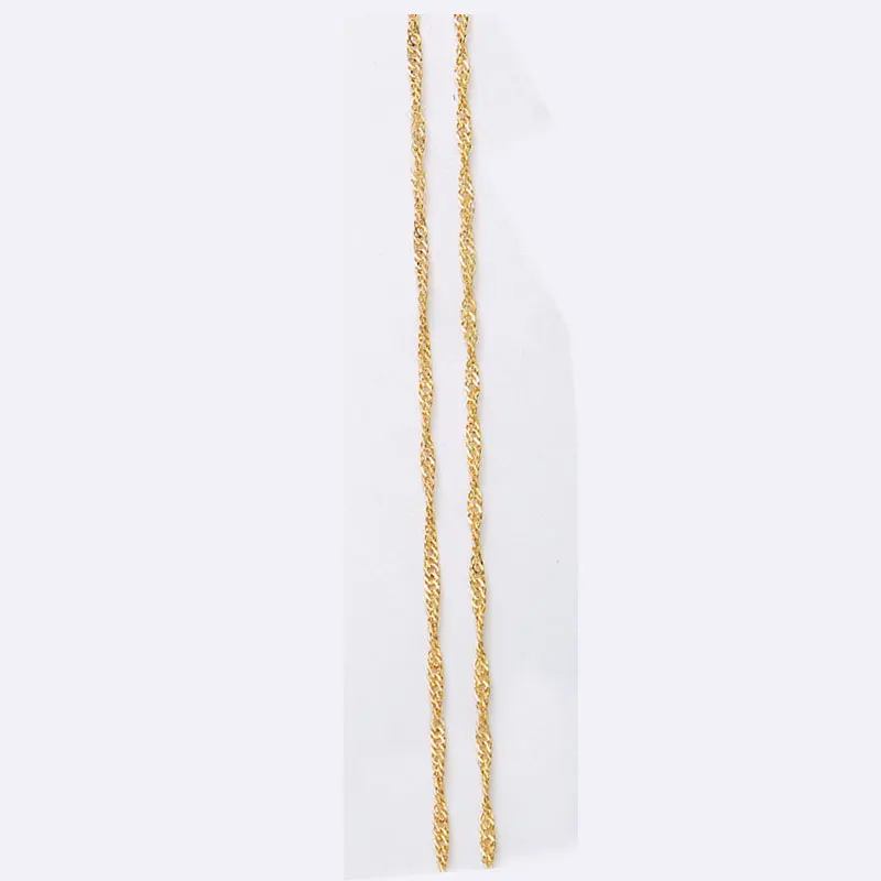 gold 5 м/лот, диаметр 1 мм, золотые, серебряные, цветные звенья, цепочки, металлический браслет, ожерелье, цепи, набор, товары для рукоделия, для изготовления ювелирных изделий - Цвет: gold