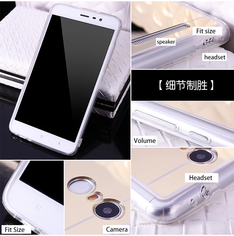Чехол mi rror для Xiao mi Red mi 4A 3S Note 5A 4 4X3 Pro Prime TPU чехол mi Max 2 5X mi x 6 5C силиконовый чехол