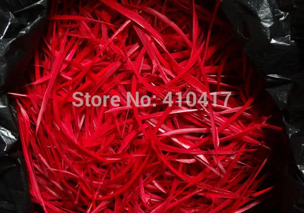 Бесплатная доставка 500 шт. красного цвета Химическое наращивание волос один Перо