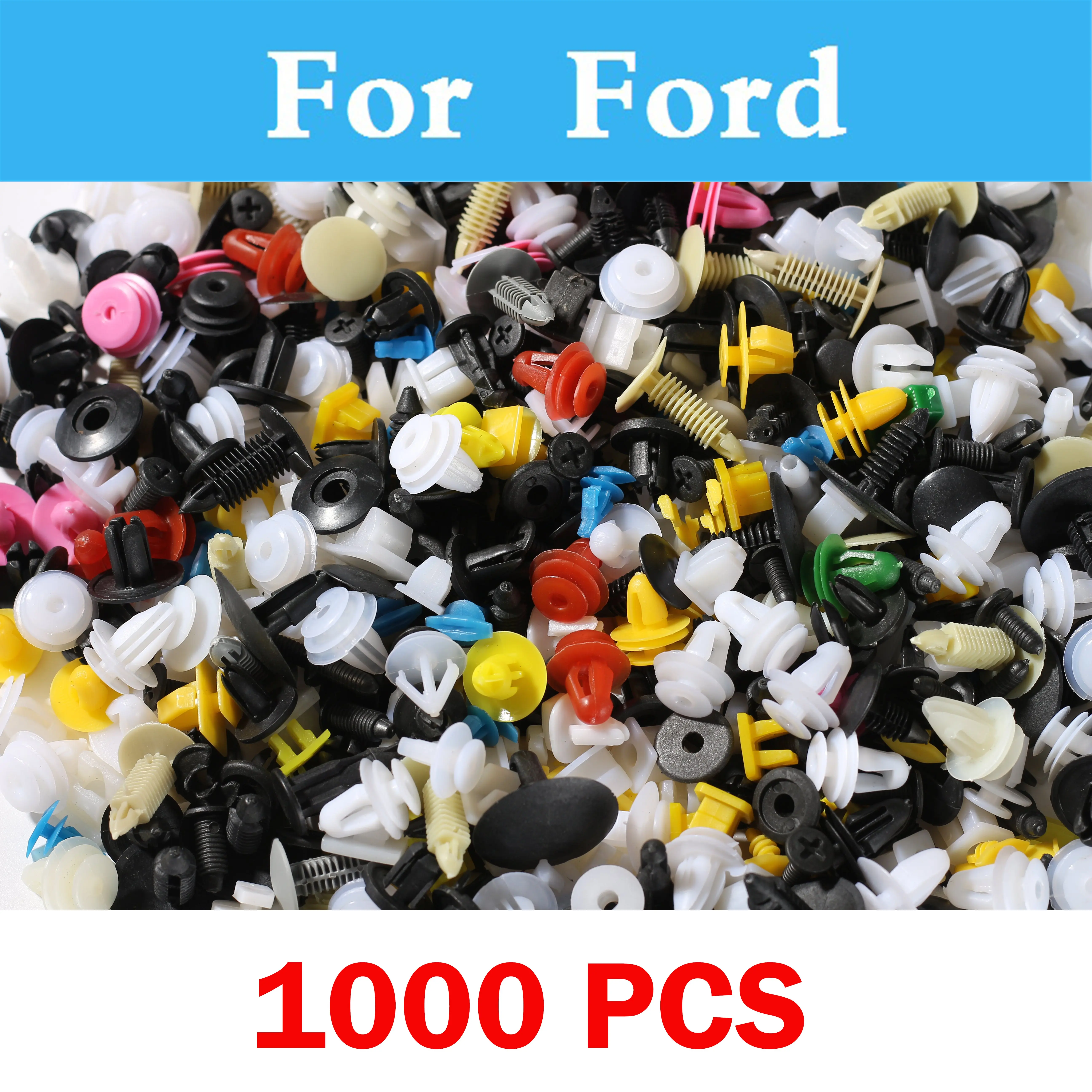 1000 шт. смешанные Авто Стайлинг бампер зажимы фиксатор Застежка заклепки для Ford Flex
