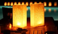 20pcslot63 510 inches tea light holder luminaria paper lantern candle bag for bbq christmas party wedding decoration