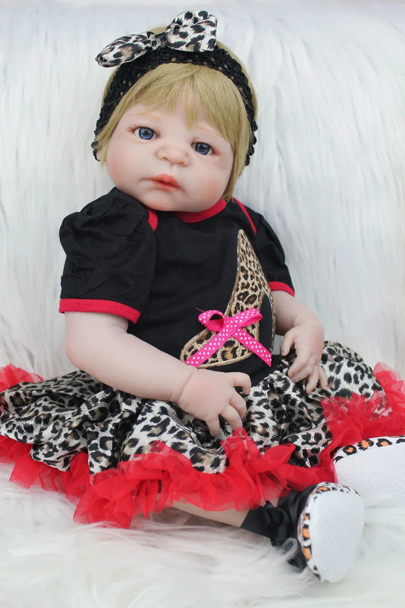 

Полноразмерная силиконовая кукла-реборн для девочек, Реалистичная виниловая Кукла-младенец для новорожденных принцесс, игрушка для малыше...