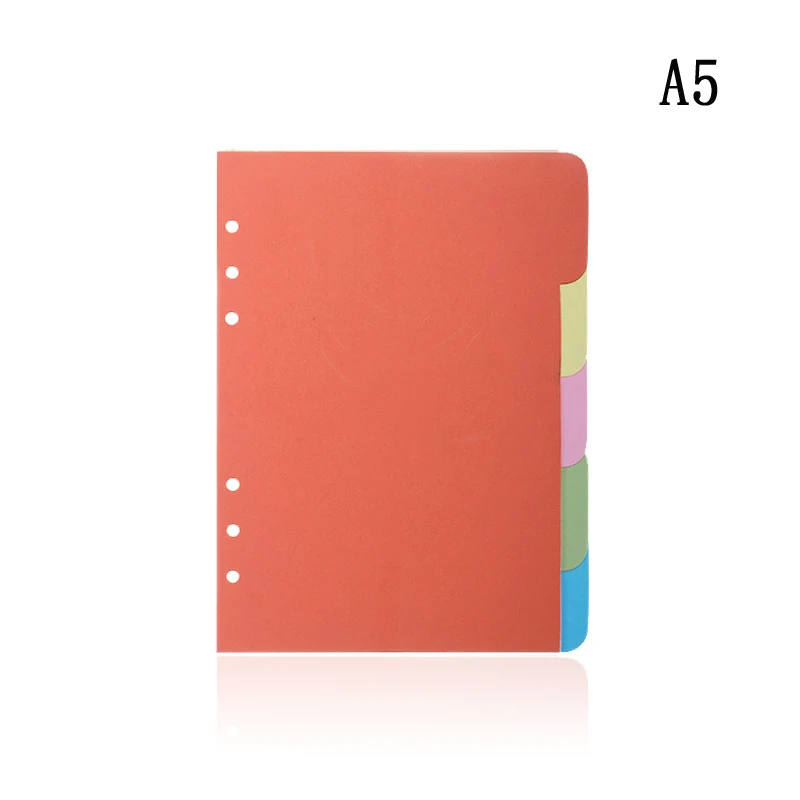

Pack of 5 Index Tabs Insertable Multicolor Tabs Notes Bookmark Color Coded Binder Dividers,school Office supplies