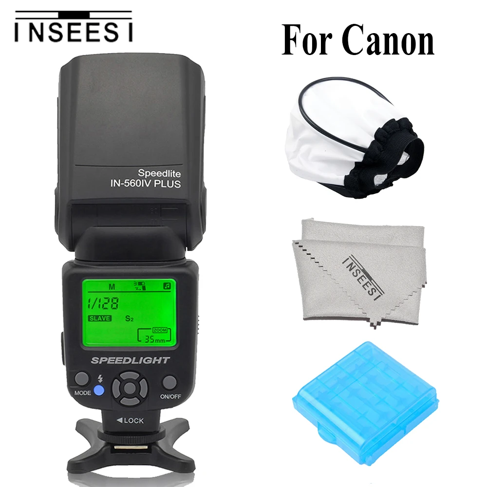 INSEESI IN560IV Plus Универсальная вспышка для камеры Speedlite фонарик Canon 6d 60d 5d mark iii 550d 1100d 650d