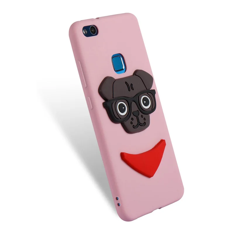 Anti-scratch Dog Phone Soft TPU Silicone Cover Shell for Huawei P8Lite 2017 P9Lite Mini P10 Lite Mate 10 PRO Honor 6A 7X Case |
