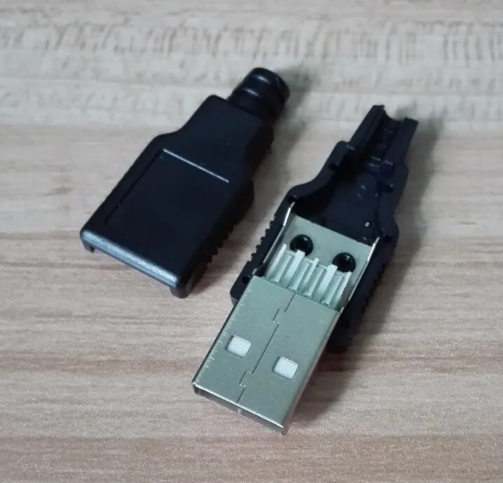 1000 комплектов 3 в 1 USB 2 0 разъем штекер черный | Обустройство дома