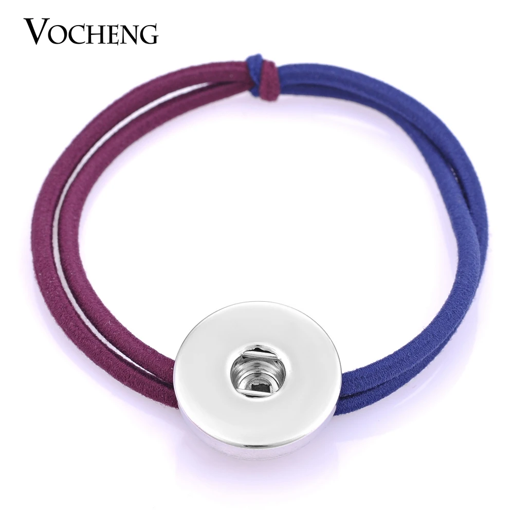 Vocheng имбирь Кнопки украшения для волос 6 ярких Цвета резинки подходит 18 мм