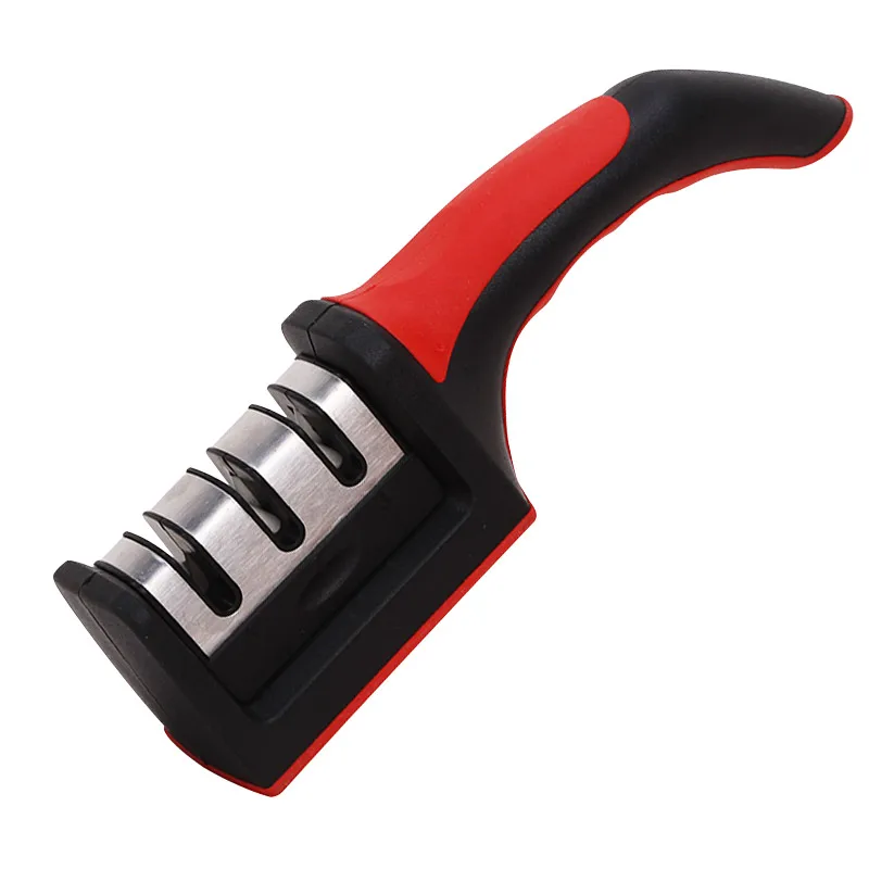 Portable Knife Sharpener Stainless Steel Ceramic Sharpening Stone Tungsten Diamond Kitchen Tools | Дом и сад