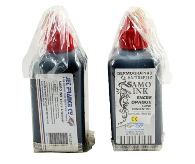 Черные чернила косметический пигмент 250 мл/бутылка для татуировок набор