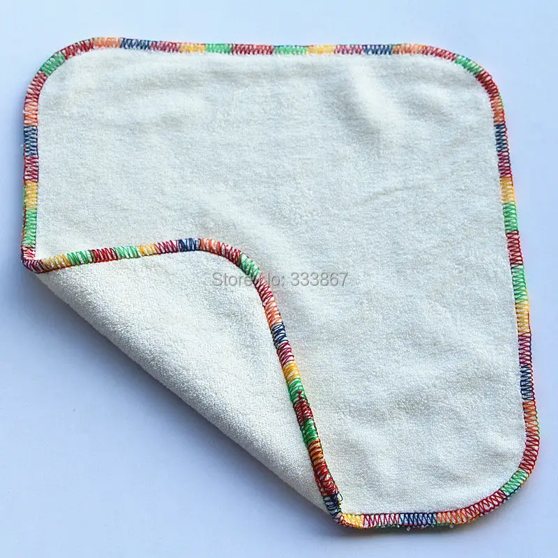 6/лот двухслойная ткань бамбуковые детские салфетки многоразовые моющиеся