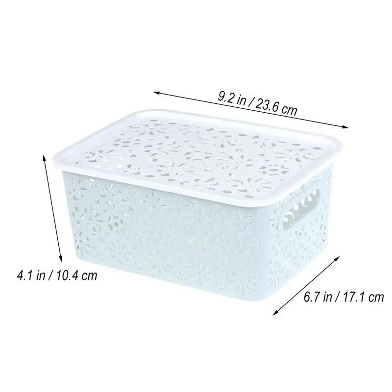 Штабелируемый пластиковый ящик для хранения ажурная корзина с изящным Ретро