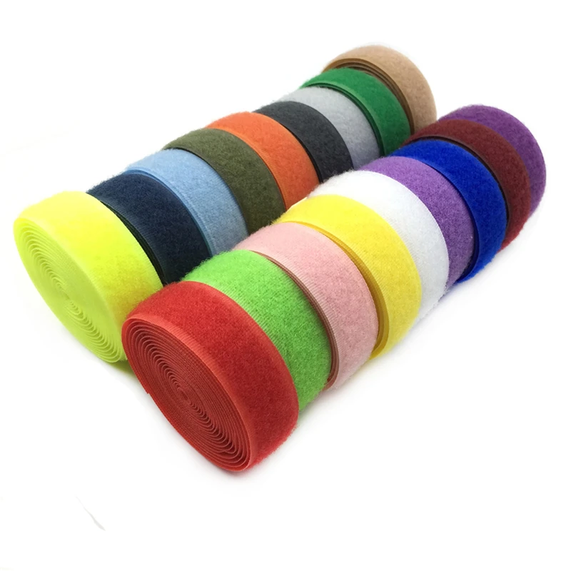 2cm*1M Polyester Nylon Hook and Loop Magic Tape NO Self Adhesive Fastener for Bags Garment DIY Sewing Accessories |