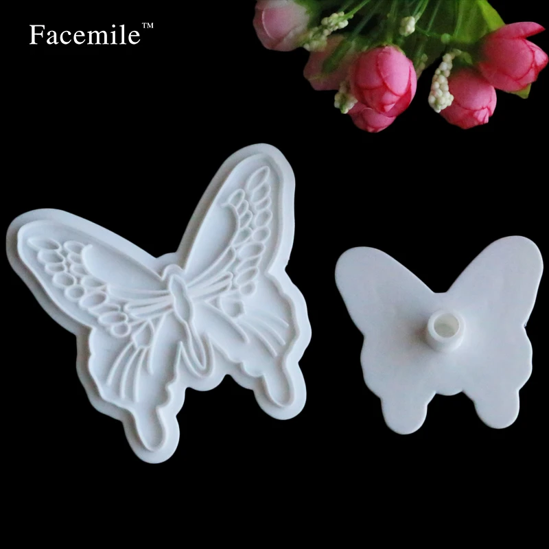 2 шт./компл. Подарочная форма в форме бабочки размера пластиковые резаки для