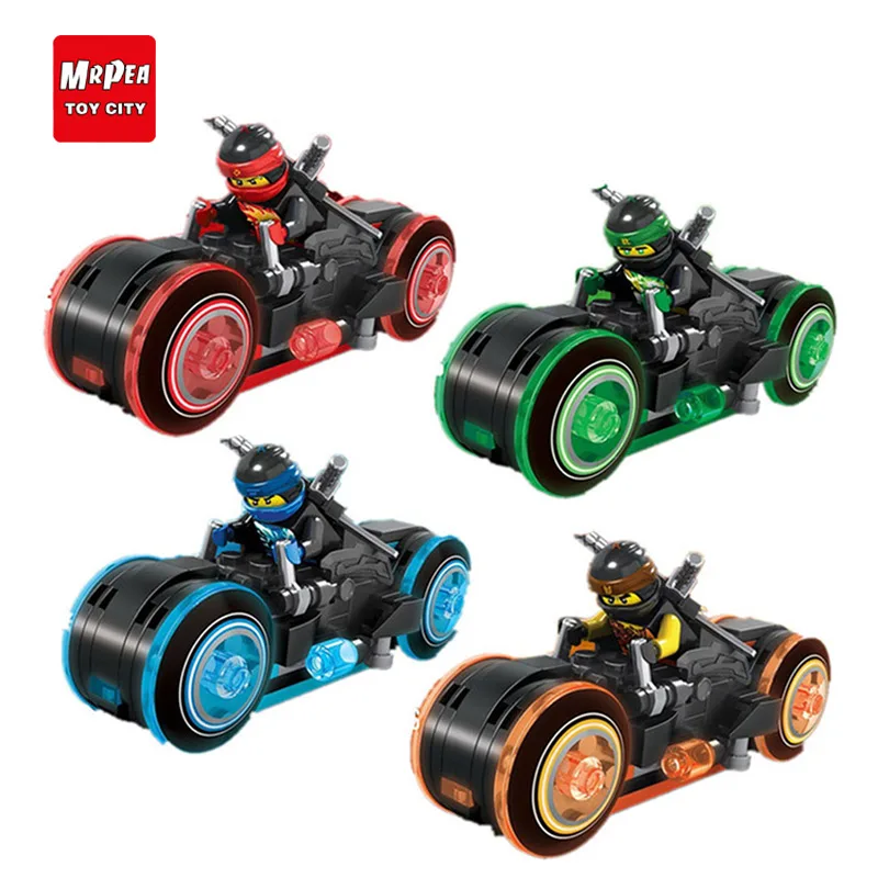 New Ninja Temple+Ninja Motorcycle DIY Building Block educational Toys for child gifts Compatible with legoing ninjagoes | Игрушки и