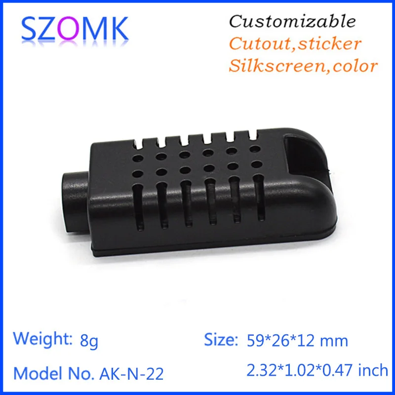 Пластиковый корпус для печатной платы (10 шт.) 59*26*12 мм пластиковый температурного