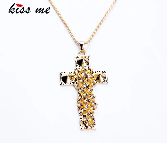 Новые стили 2013 модные ювелирные изделия Элегантный Rinestone крест кулон ожерелье