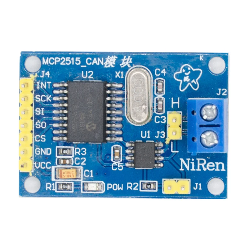 MCP2515 CAN Bus модуль TJA1050 приемник SPI для 51 MCU контроллер рычага|spi module|spi controllerc c |