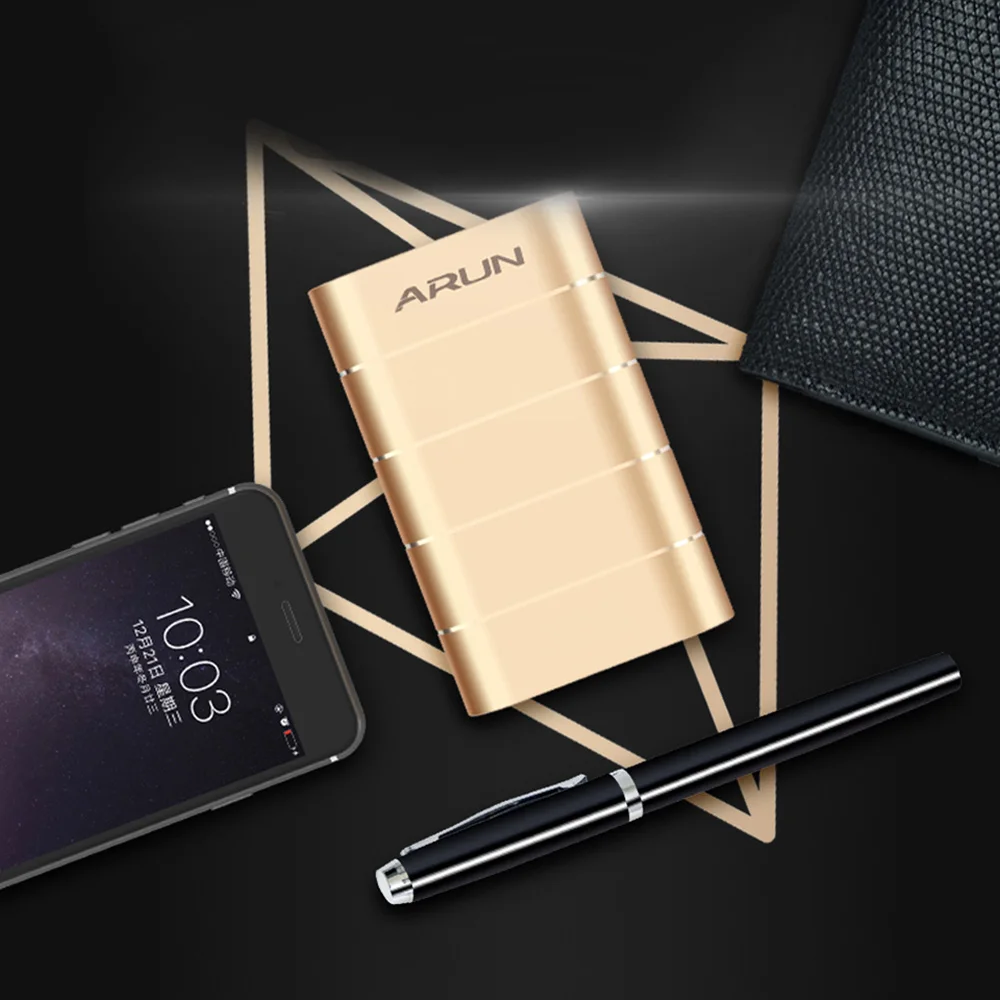 ARUN power bank 7500 мАч быстрое зарядное устройство Внешняя батарея F1 портативное для