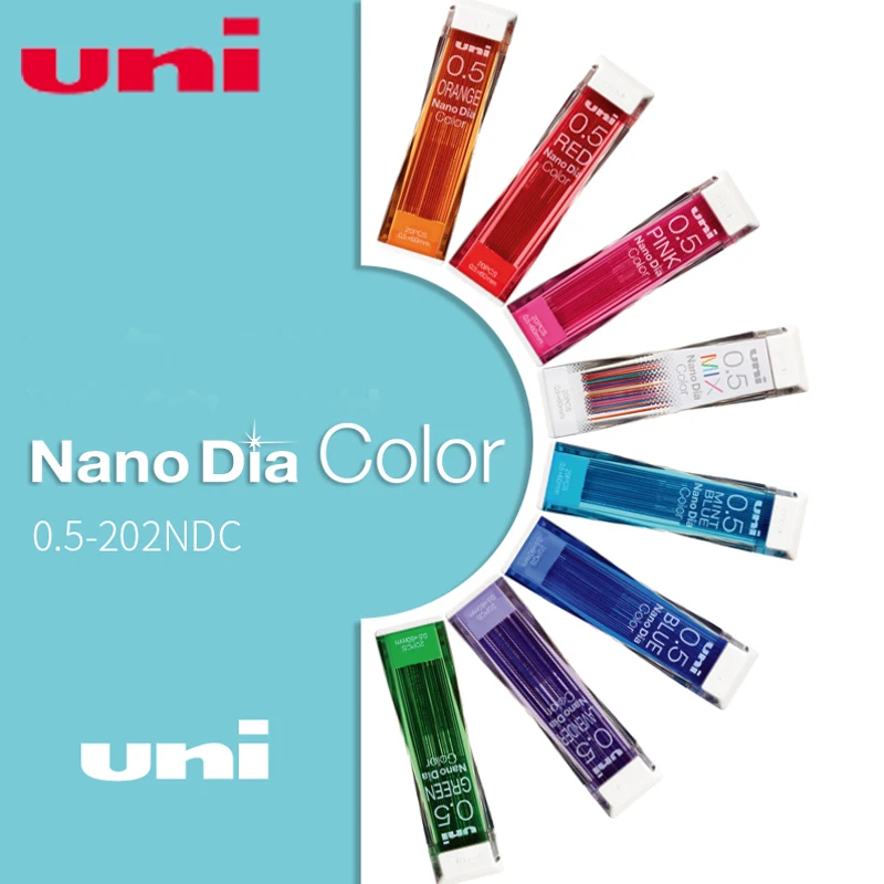 Япония Uni Nano Dia Color 0 5 202NDC цветные механические карандаши ed мм канцелярские