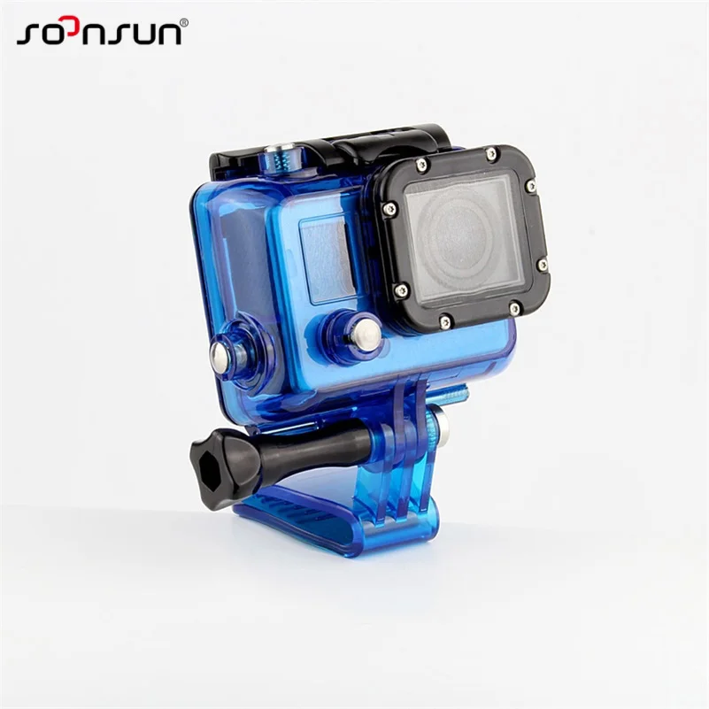 Синий рюкзак SOONSUN с зажимом и пряжкой для GoPro Hero 7 6 5 4 3 SJCAM Yi DJI Osmo аксессуары экшн