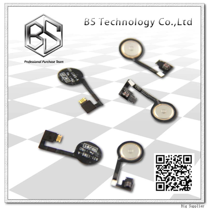 10pcs/lot Home Button Flex Cable for iPhone 4S Wholesale Free Shipping | Мобильные телефоны и аксессуары