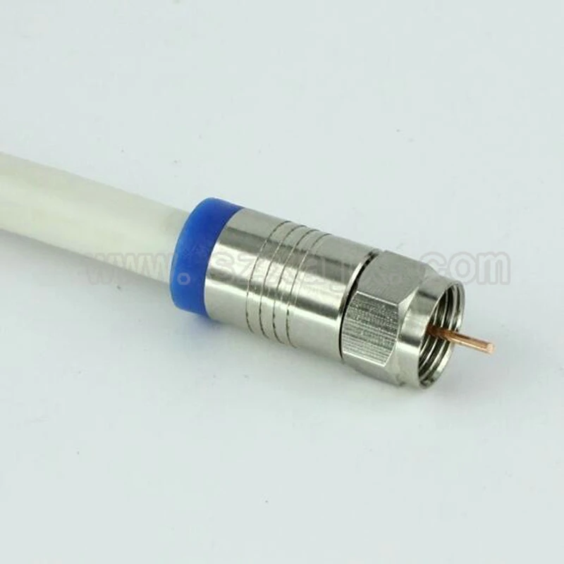 Коннектор JX 50 шт. F Штекерный разъем для RG6 75 5 коаксиальный Компрессионный фитинг