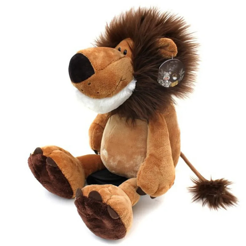 

Soft Lion Plush Toy Pillow Stuffed Animal Lion Appease Bed doll For Children Room Sleeping Mate toys for children Gift Children