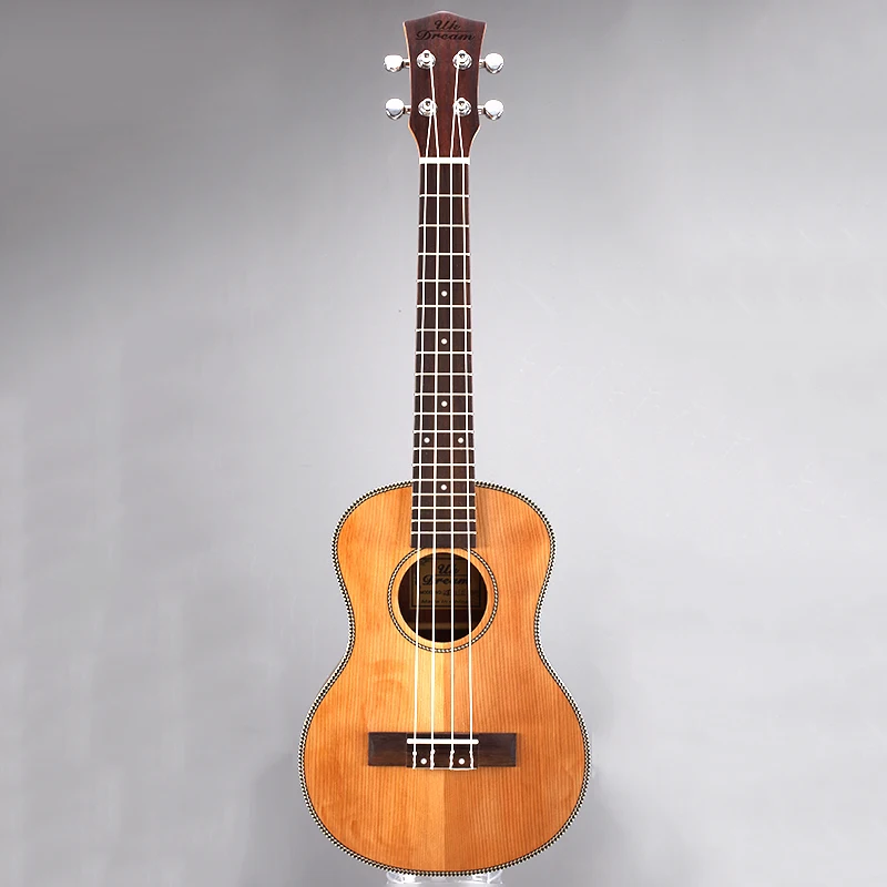 Деревянная гитара Ukelele 18 ладов 26 дюймов музыкальный инструмент 4 струны мини из