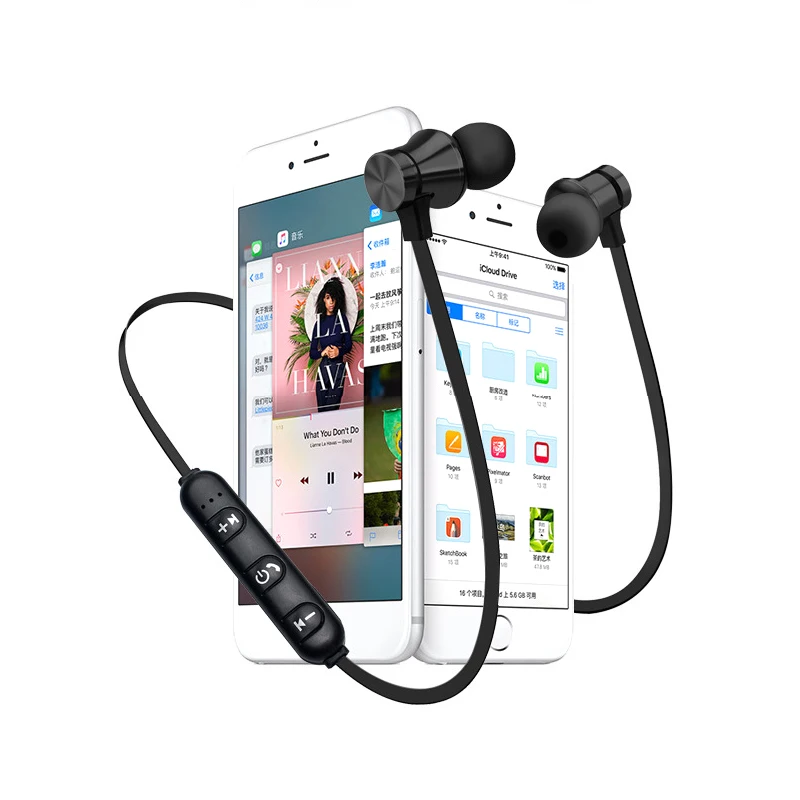 Магнитные наушники Bluetooth водонепроницаемые спортивные 4 2 со встроенным
