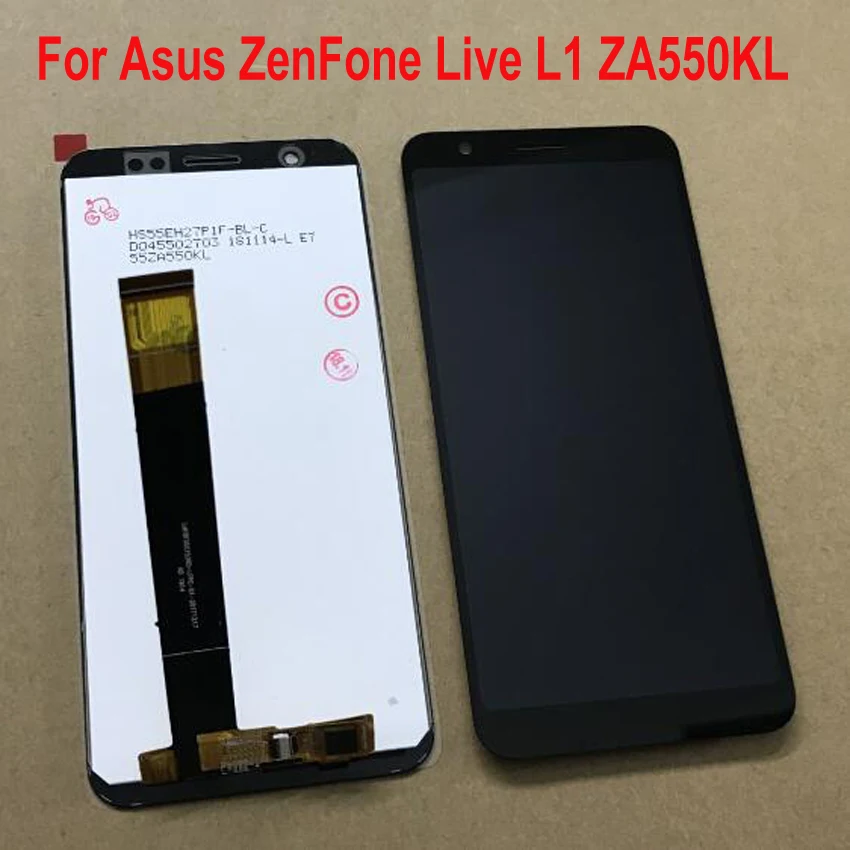 

High Quality Work LCD Display Touch Panel Screen Digitizer Assembly For Asus ZenFone Live L1 ZA550KL X00RD Phone Sensor Parts