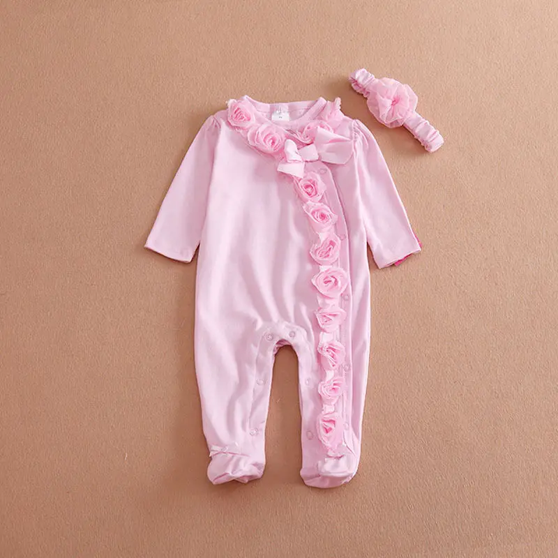 2 шт. Детский комбинезон с длинным рукавом и повязкой на голову|set pink|set outfitset girl |