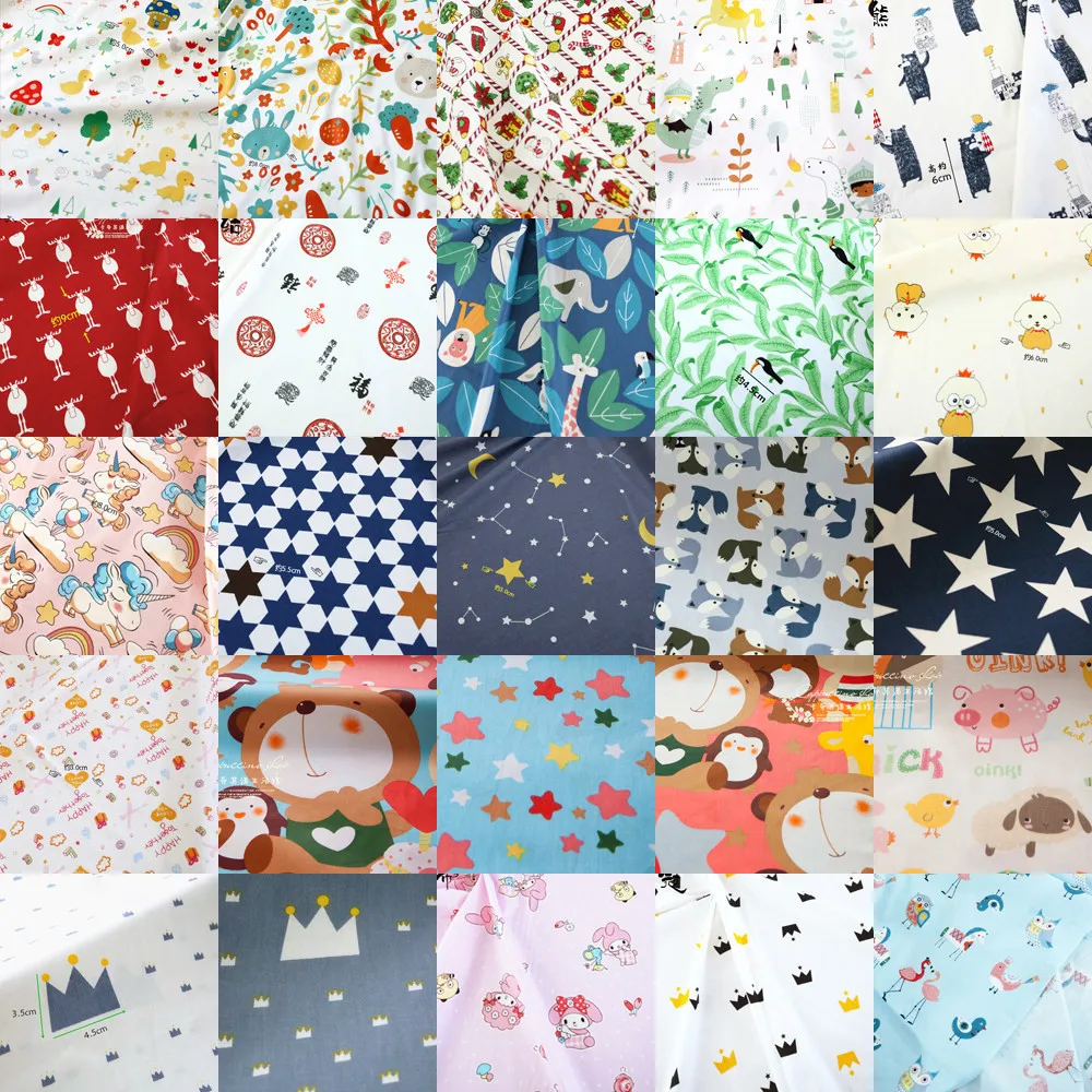 Новое прибытие 160x25 см мультфильм Mooie Hond Katoen Twill Сделай Сам Afdrukken Kinderen Beddengoed Doek Lakens